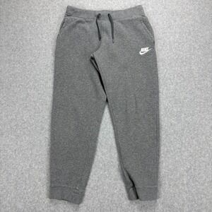 Nike Fleece Joggers Boys XL Gray Standard Fit Sportswear Athleisure Comfort